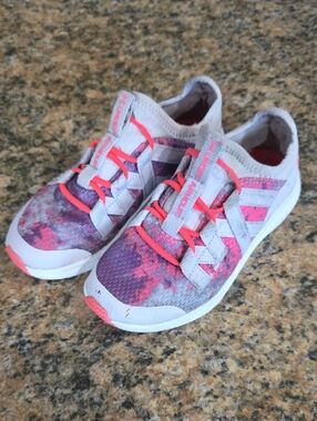 Under Armour Pink & Coral Girls Slip-On Sneakers Size 12.5Y